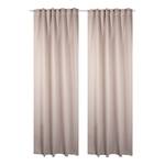 Rideaux Gressy (lot de 2) Polyester - Beige - 140 x 175 cm