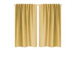 Rideaux Kotu (lot de 2) Polyester - Jaune - 135 x 145 cm