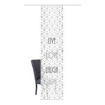 Panneau japonais Live Laugh Love Polyester - Gris - 1 set