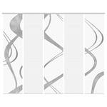 Schuifgordijn Tibano polyester - Wit - Set van 5