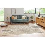 Tapis Antik Flowers Viscose / Coton - Beige clair - 95 x 140 cm