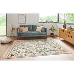 Tapis Oriental Flowers Viscose / Coton - Crème - 95 x 140 cm