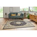 Tapis Antik Nain Viscose / Coton - Bleu foncé - 135 x 195 cm