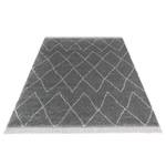Hochflorteppich Jade Kunstfaser - Grau - 160 x 230 cm