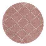 Hoogpolig vloerkleed Hash II kunstvezels - Oud pink - Diameter: 120 cm
