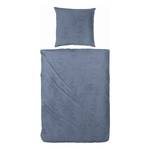 Parure de lit Cerdon Coton - Bleu - 155 x 220 cm + oreiller 80 x 80 cm