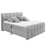 Gestoffeerd bed Surrain Grijs - Plaatmateriaal - Textiel - 203 x 113 x 220 cm