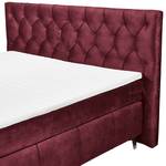 Lit boxspring Palm Hill Rouge bourgogne