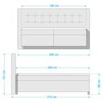 Boxspringbett Palm Hill Grau