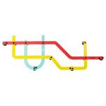 Garderobenleiste Subway Metall - Multicolor