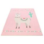 Kindervloerkleed Lama Lulu I polyester - Roze - 120 x 170 cm