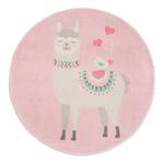 Tapis enfant Lama Lulu II Polyester - Rose