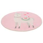 Tapis enfant Lama Lulu II Polyester - Rose