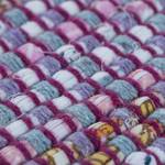 Wollteppich Frida Baumwolle - Violett - 60 x 120 cm