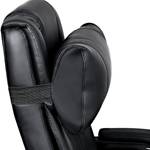 Chaise de bureau Egly Imitation cuir / Acier inoxydable - Noir