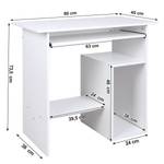 Bureau informatique Ducos blanc