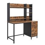 Bureau Hostun rustieke eikenhouten look/zwart