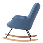 Rocking chair Vessey I Tissu - Bleu ciel