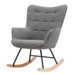 Rocking chair Vessey I Tissu - Gris