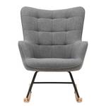 Rocking chair Vessey I Tissu - Gris