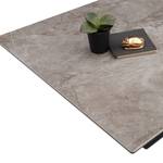 Table basse Vinezac Céramique / Métal - Imitation marbre gris / Noir