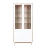 Vitrinenschrank Banjul Weiß / Beige