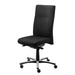 Bürodrehstuhl myNEW VISION XXL II Leder / Aluminium - Schwarz