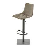 Chaise de bar myTOBY Imitation cuir / Acier - Limon