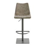 Chaise de bar myTOBY Imitation cuir / Acier - Limon