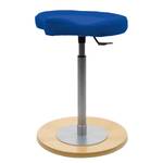 Tabouret de bureau myERGOSIT Tissé à plat / Acier - Bleu moyen