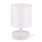 Lampe Marie Tissu / Céramique - 1 ampoule - Blanc