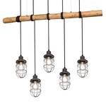 Hanglamp Forester aluminium - 5 lichtbronnen