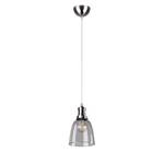 Hanglamp Vita transparant glas/aluminium - 1 lichtbron - Zilver