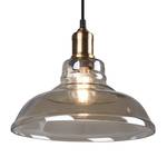 Hanglamp Aldo transparant glas/aluminium - 1 lichtbron - Messing