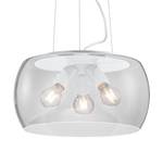 Hanglamp Valente I transparant glas/aluminium - 3 lichtbronnen