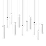 LED-hanglamp Tubular I aluminium - 11 lichtbronnen