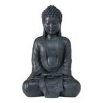 Buddha Jarven I Kunstharz - Schwarz - 30 x 68 cm