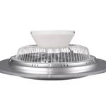 LED-Deckenventilator Narvik Aluminium - 1-flammig