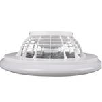 Plafonnier ventilateur Stralsund Aluminium - 1 ampoule