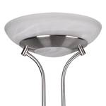Staande LED-lamp Orson glas/aluminium - 2 lichtbronnen - Zilver