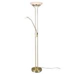 Lampadaire Orson Verre / Aluminium - 2 ampoules - Laiton