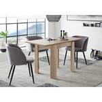 Eettafel Dracy II Grof gezaagd eikenhouten look - Breedte: 80 cm