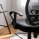 Chaise pivotante Seltz Tissu / Nylon - Noir