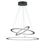 Suspension LED Durban II Aluminium - 3 ampoules - Noir