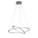 LED-hanglamp Durban I aluminium - 2 lichtbronnen - Zilver