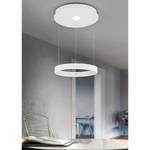 Suspension LED Logan Polyéthylène / Aluminium - 2 ampoules - Blanc