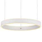 LED-hanglamp Logan polyetheen/aluminium - 2 lichtbronnen - Wit