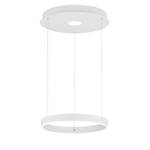 LED-hanglamp Logan polyetheen/aluminium - 2 lichtbronnen - Wit