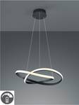 Suspension LED Course Polyéthylène / Aluminium - 1 ampoule - Noir