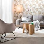 Stehleuchte Calla I Rattan / Eisen - 1-flammig - Beige